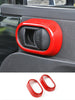 For 2007-2010 Jeep wrangler JK Interior Door Handle Bowl Cover Trim Red RT-TCZ