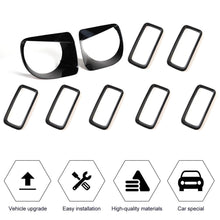 For 2019+ Jeep Renegade Front Grill Inserts & Headlight Bezels Cover Trim (Black) RT-TCZ