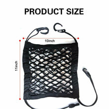 Universal Car Seat Storage Mesh Organizer Cargo Net Hook Pouch Holder for Purse Phone Bag RT-TCZ