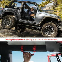 RT-TCZ Top Roll Bar Grab Handles Grip Wide For Jeep Wrangler CJ YJ TJ JK JK JL 4PCS