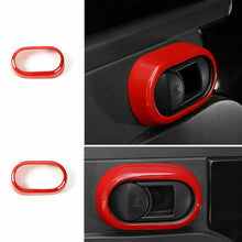 For 2007-2010 Jeep wrangler JK Interior Door Handle Bowl Cover Trim Red RT-TCZ