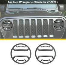 For 2018+ Jeep Wrangler JL JLU & Gladiator JT Front Headlight Guard Cover Lamp Trim（Not suitable for 4xe） RT-TCZ