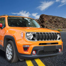 For 2019+ Jeep Renegade Front Grill Inserts & Headlight Bezels Cover Trim (Black) RT-TCZ