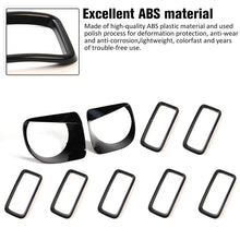 For 2019+ Jeep Renegade Front Grill Inserts & Headlight Bezels Cover Trim (Black) RT-TCZ