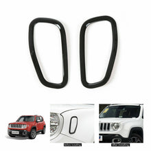 RT-TCZ Front Side Fender Light Lamp Cover Trim For Jeep Renegade 2016+ Accessories Black
