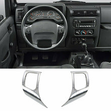 RT-TCZ Car Steering Wheel Panel Trim Decor Cover for 1997-06 Jeep Wrangler TJ & Unlimited