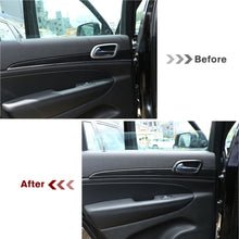 RT-TCZ Inner Door Handle Trim Strip Cover for Jeep Grand Cherokee 2011-2019 Carbon Fiber