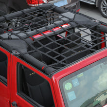 For 2007-2017 Jeep Wrangler JKU 4-Door Mesh Cargo Top Net Trunk Baggage Protective