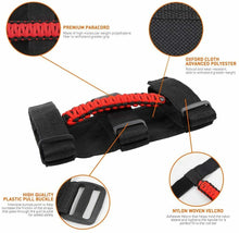 For Jeep Wrangler YJ TJ JK JL Roll Bar Grab Handles Grip Handle Black & Red RT-TCZ