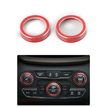 RT-TCZ Audio Switch Button Ring Trim Bezels for Jeep Grand Cherokee/Cherokee 2014+ Red freeshipping - RT-TCZ
