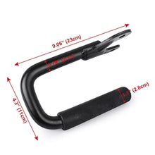 For 1997-2007 Jeep Wrangler TJ Top Grab Handles Front Grab Bars Hard Solid Steel Black 2pcs RT-TCZ