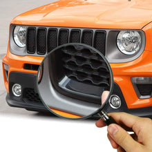 For 2019+ Jeep Renegade Front Grill Inserts & Headlight Bezels Cover Trim (Black) RT-TCZ