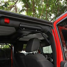 For 2007-2018 Jeep Wrangler JKU 4-Door Black Rear Grab Handles Roll Bar(Aluminum Alloy)