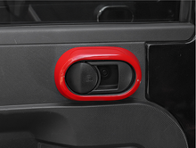 RT-TCZ Interior Door Handle Bowl Cover Trim For Jeep wrangler JK 2007-2010 Red Accessories freeshipping - RT-TCZ