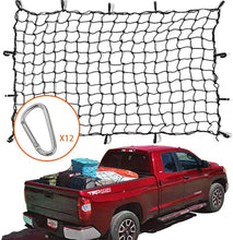 RT-TCZ 4'x6' Cargo Net Stretches to 8'x12' for Oversized Roof top Cargo Rack 12 Hooks A